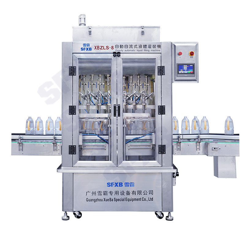 XBZLS-8/12 head automatic head self-flow liquid filling machine