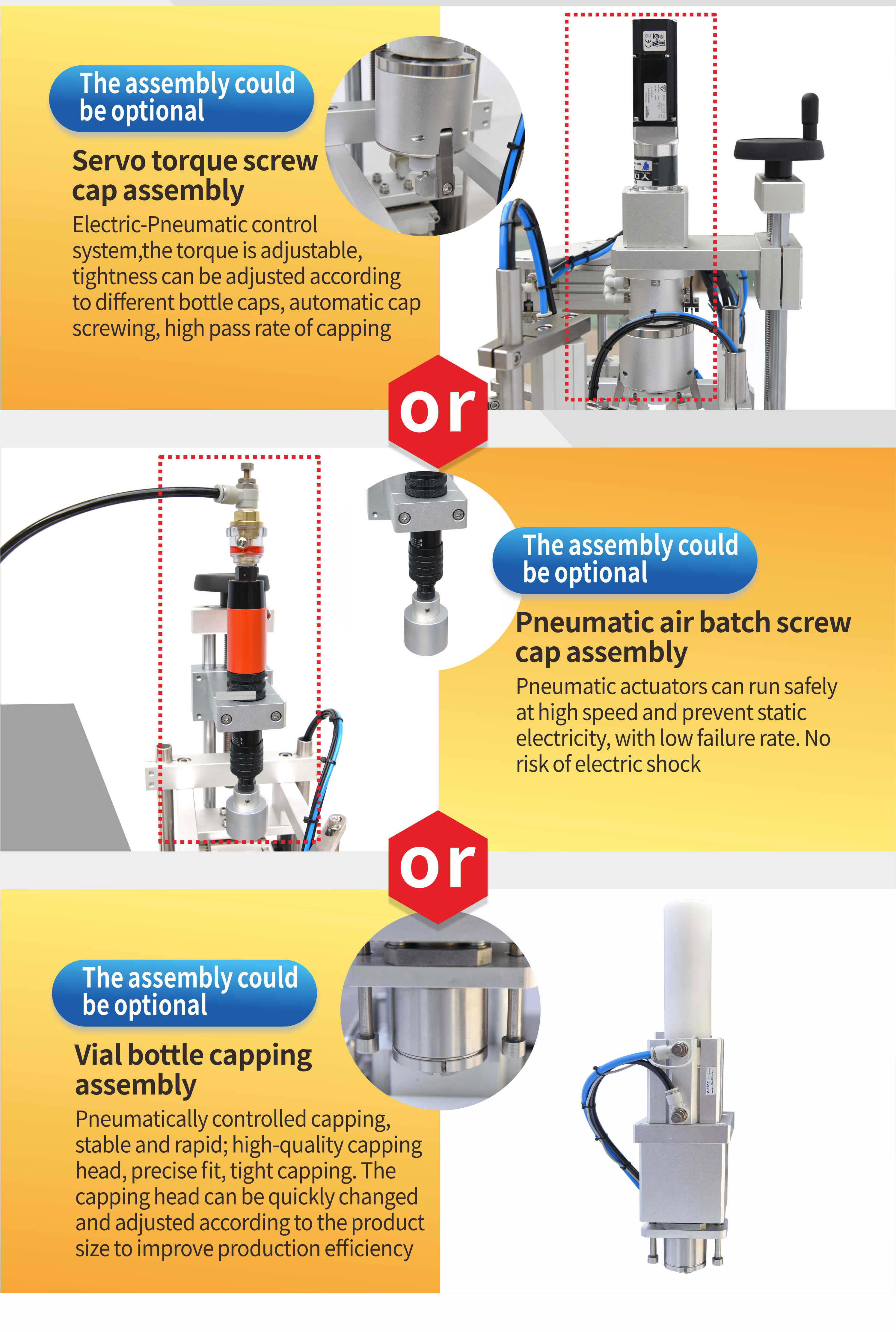 Desktop ceramic pump filling automatic capping machine